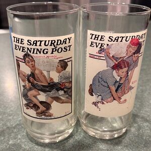 The Saturday Evening Post Glass Set